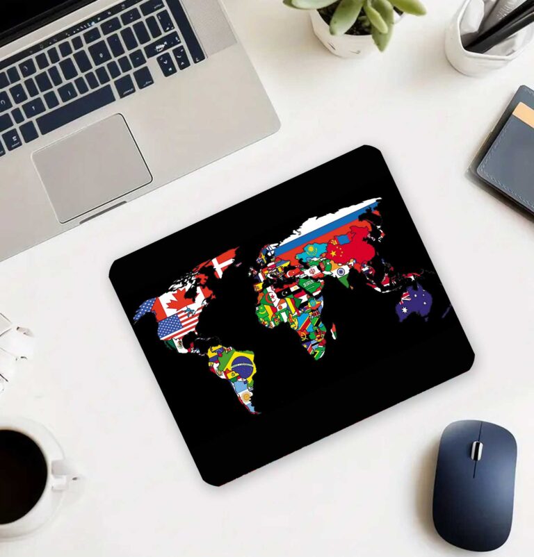 World Map Flags 22x18cm MP532218 ilyuka Mini Boy Gaming Mousepad