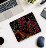 Colored Topography Map 22x18cm Mouse Pad ilyuka Mini Boy Gaming Mousepad MP372218
