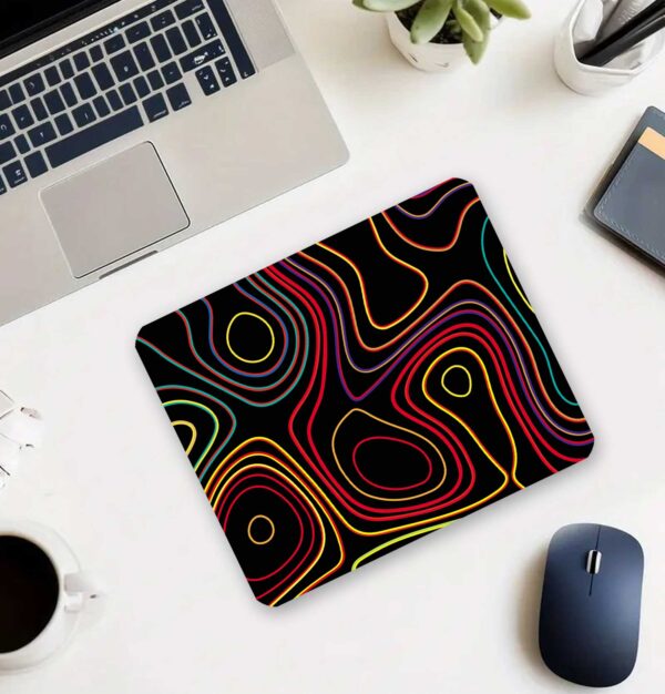 Colored Topography Map 22x18cm Mouse Pad ilyuka Mini Boy Gaming Mousepad MP372218